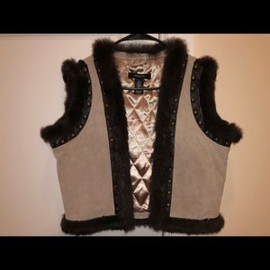 100% authentic Rabbit Fur Soft Vest Women’s Sz L